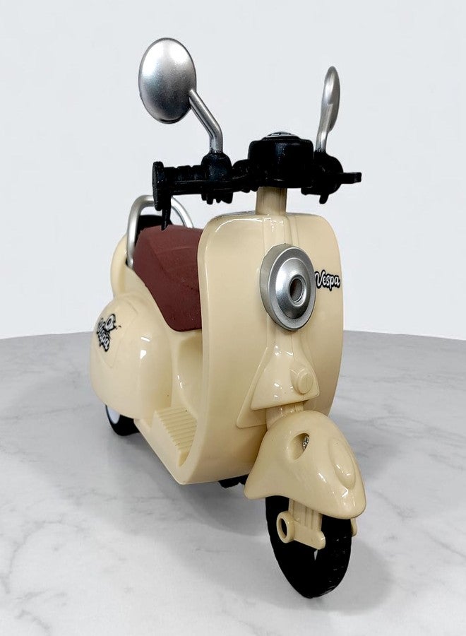 Stylbase Durable High-Density Pull Back Action Die Cast Scooter Toys Friction Power Toy - Rubber Tyres, Detailed Exterior Sports Motorcycle Toy Vehicle for Kids 3+ Years (Color May Vary) - Image 1